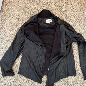 Vigoss trendy jacket, mix of leather and wool